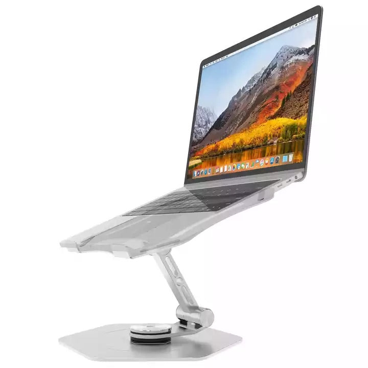 Laptop Table Swivel Adjustable Laptop Stand Rotating Aluminum Notebook Stand with Mechanical Sound